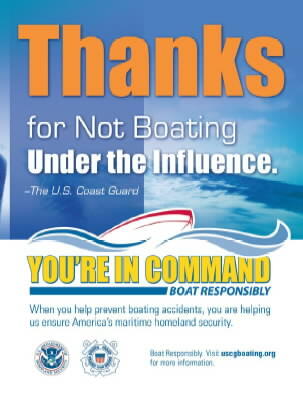 Thanks for not boating under the influence