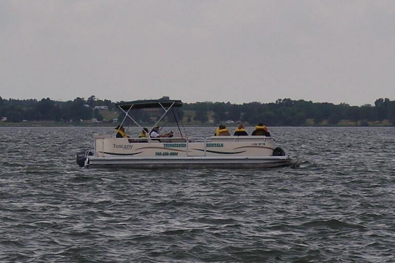 Pontoon Boat at Milford