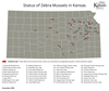 Map – Zebra Mussels in Kansas