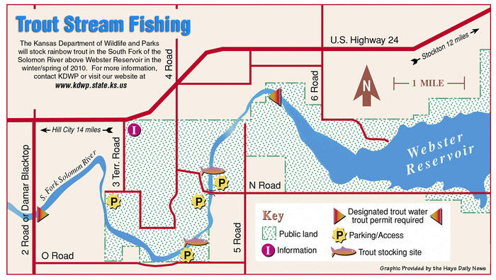 South Fork of the Solomon River above Webster Reservoir Map