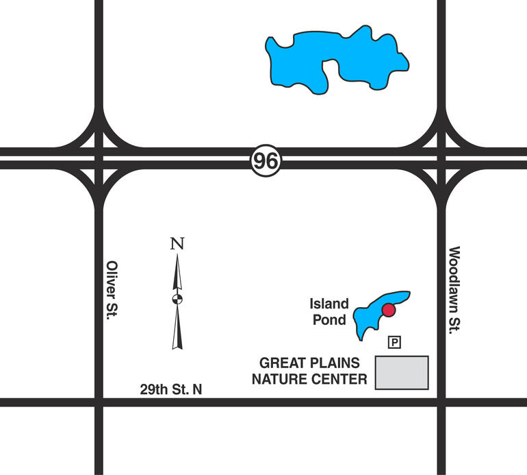 Map of Wichita Chisholm Island Pond