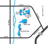 Map of Sedgwick County Park Lakes