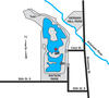 Map of Wichita, Watson Park Lake