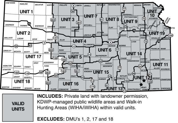 First (1) Whitetail Antlerless Only Permit Valid Units
