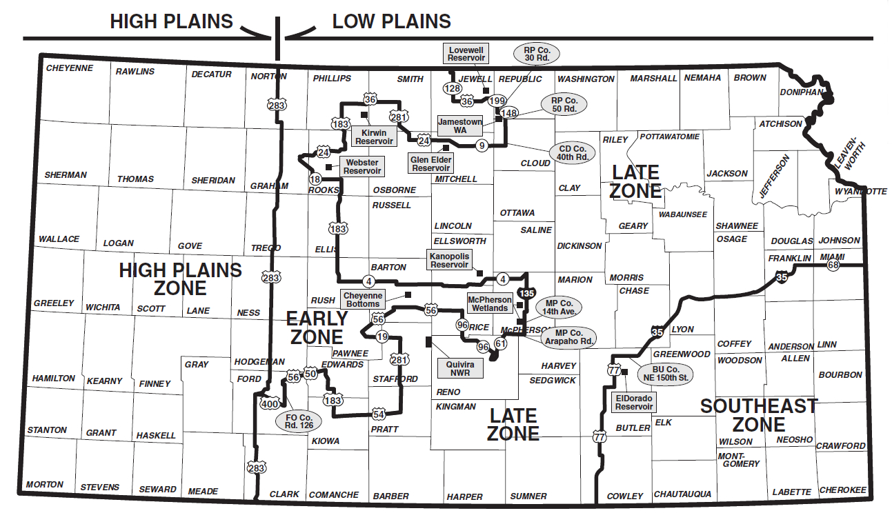 Duck Zones Map Duck Zones Map