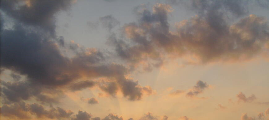 Middle Creek: Evening Fan Burst