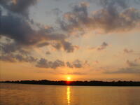 Middle Creek: Evening Fan Burst