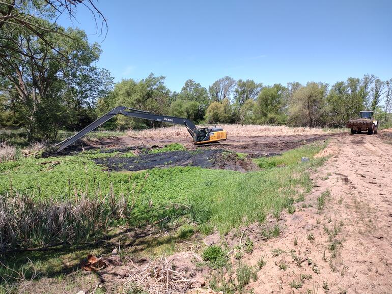 CRP Pond 5/1 dig out