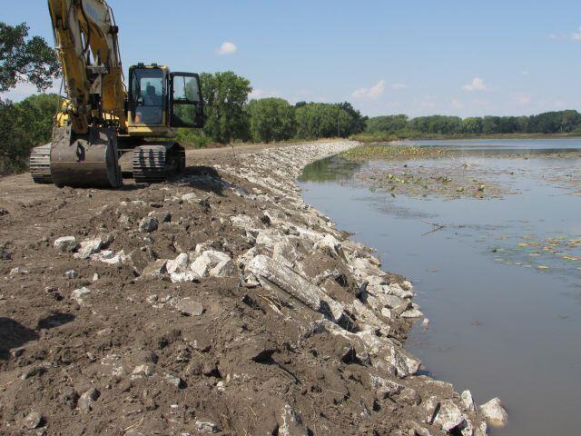 Lake dam