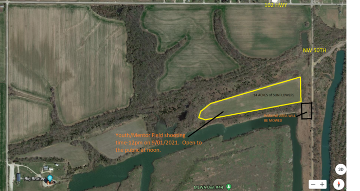 Mined Land Wildlife Area 2021 Dove Maps - Youth Mentor Shooting Time 12pm