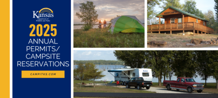 Kansas State Park Annual Permits and 2025 Campsite Reservations Coming Soon