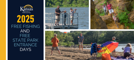 Kansas Department of Wildlife and Parks Announces Free Fishing and State Park Entrance Days for 2025 Kansas Department of Wildlife and Parks Announces Free Fishing and State Park Entrance Days for 2025