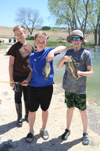 3 boys with 2 fish