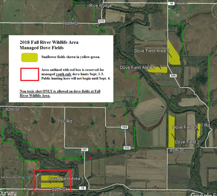 2018 Fall River Dove Field Map