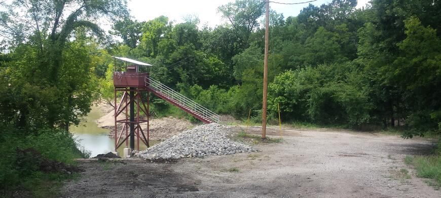 New Pump on Neosho River