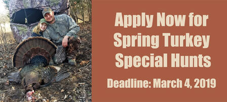 Spring Turkey Special Hunts Application Open Spring Turkey Special Hunts Application Open