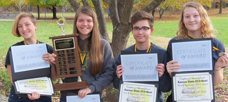 Students Win Scholarships at Kansas State ECO-Meet Competition Students Win Scholarships at Kansas State ECO-Meet Competition
