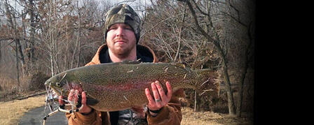 NEW STATE RECORD RAINBOW TROUT TIPS SCALES AT 15.72 POUNDS NEW STATE RECORD RAINBOW TROUT TIPS SCALES AT 15.72 POUNDS