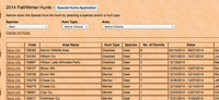 APPLICATION DEADLINE FOR SPECIAL HUNTS SEPT. 29