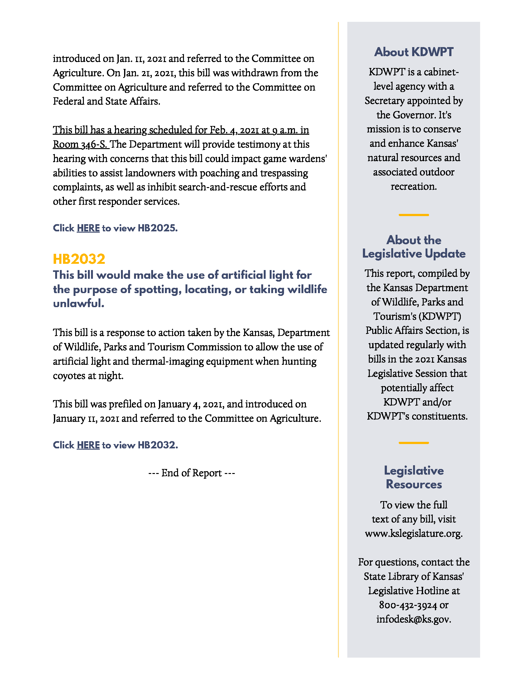 Legislative Update Page 2