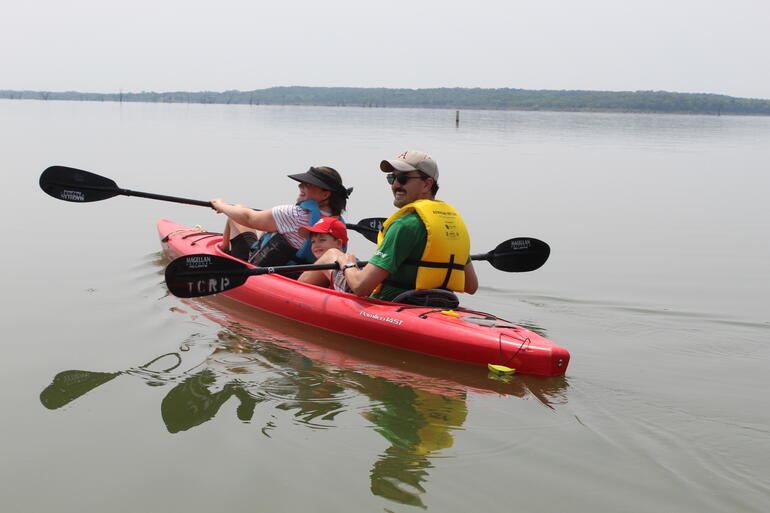 Family Kayaking Smiles