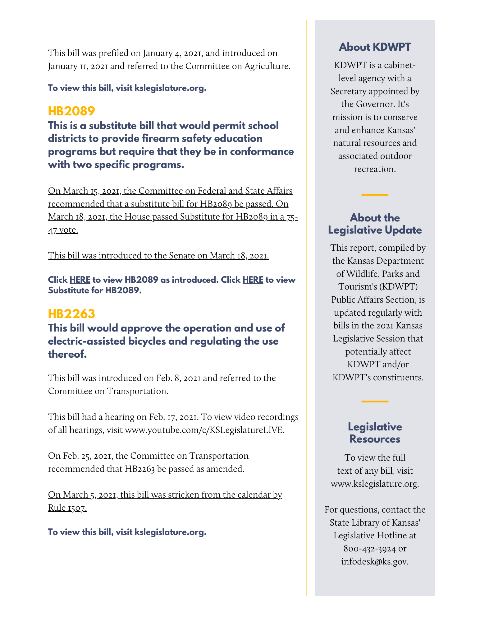 3-18-2021: Legislative Update Page 3
