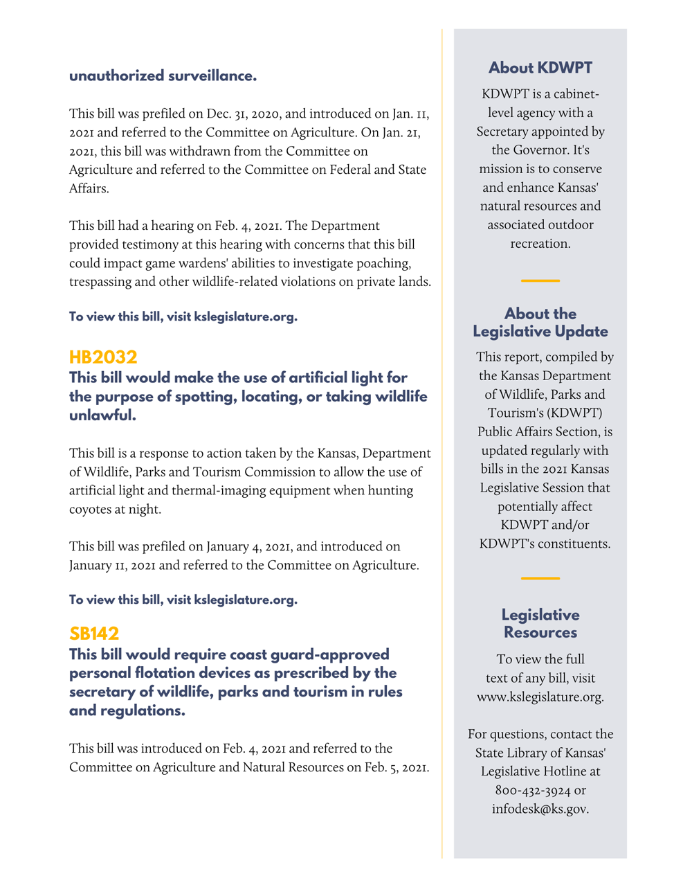 Legislative Update 2-10-2021 Page 2