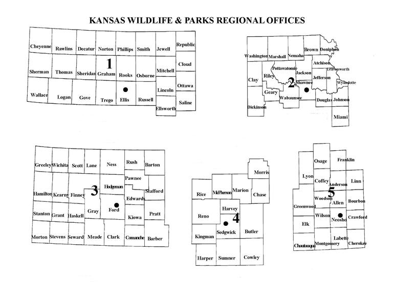 KDWP Regions Map