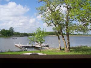 Dock in front of North Wind Cabin