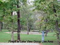 Firepit at Lake View Group Use area