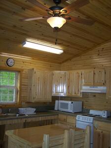 Kitchen area-Evening Breeze Point cabins