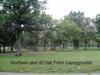 Northern end of Oak Point Campground