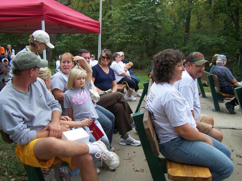 Park's 75th Anniversary party-guests listening to blues music