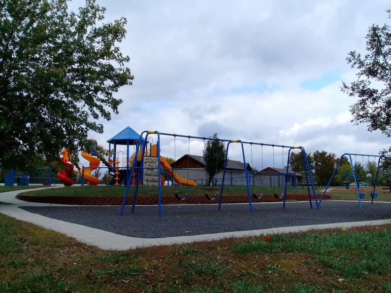 Playground at the beach area