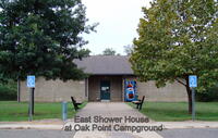 Restroom/Shower House at Oak Point Campground
