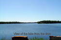 View of the lake from the dam