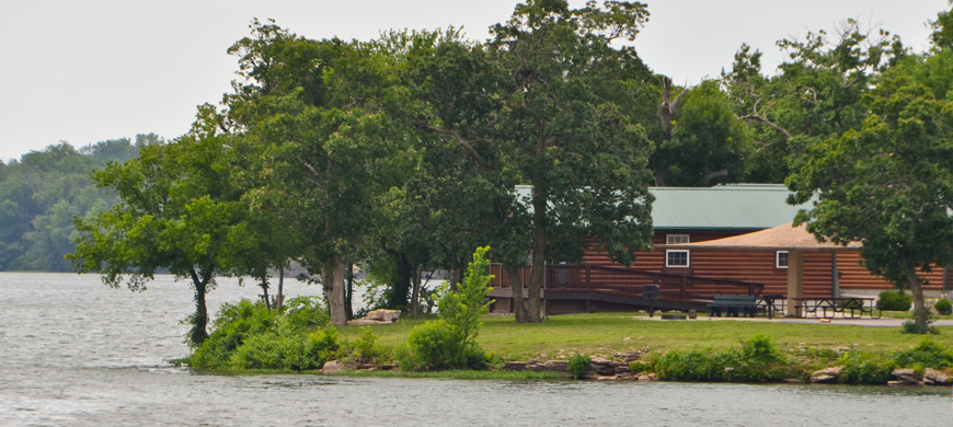 Crawford Cabin view from lake