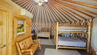 Lookout Yurt Sleeping Area
