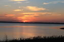 Sunset over the lake