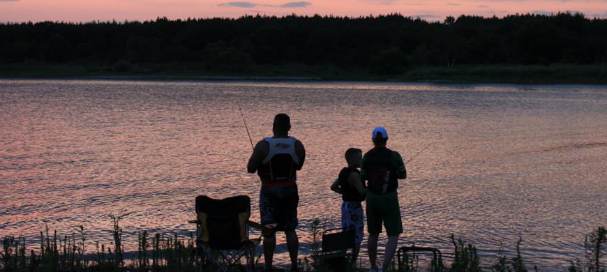 Milford-State-Park-Fishing-Sunset