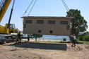 Installation of new shower house at beach