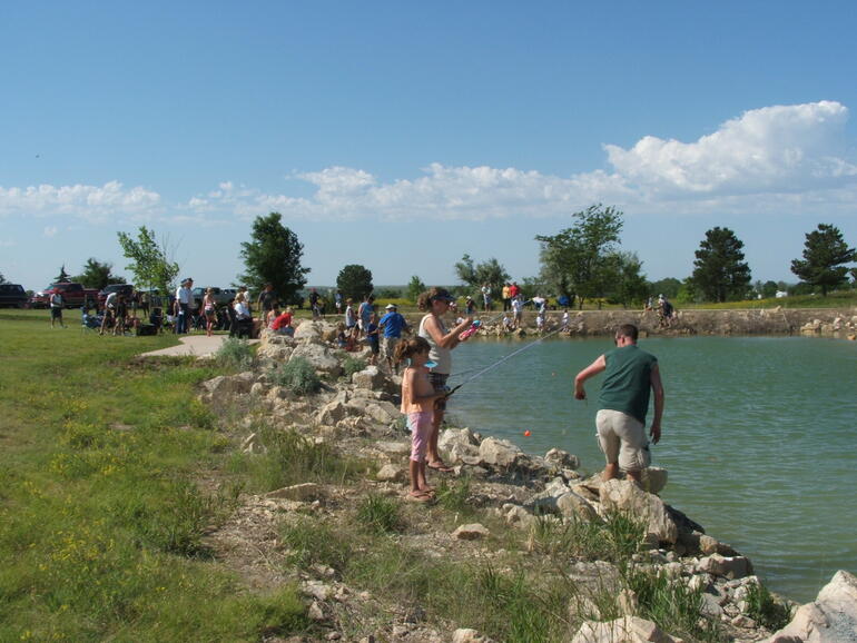 Youth fishing pond