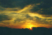 Sunset over River Pond