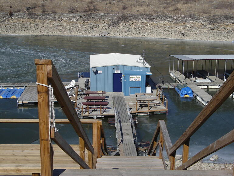 Wildcat Marina in the Spillway Area