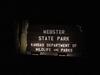 Park Entrance sign at night